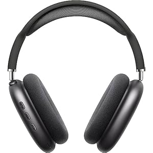 Pro Wireless Bluetooth Headphones Active Noise Cancelling Over-Ear Headphones with Microphones, 42 Hours Playtime, HiFi Audio Adjustable Headphones for iPhone/Android/Samsung – Space Gray