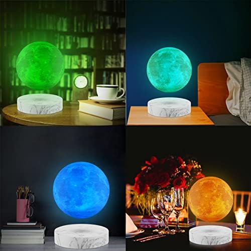 Schwebende Mondlampe,16 Galaxy Farben Magnetische schwebende Mondlampe 3D Drehen mit Helligkeit einstellbar, Geschenke für Kinder Freunde, coole Gadgets, Home Decor, 5,9 Zoll