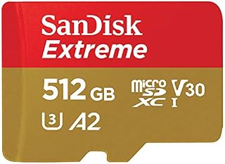 SanDisk 512GB Extreme Plus UHS-I microSDXC Memory Card with SD Adapter, 170MB/s Read