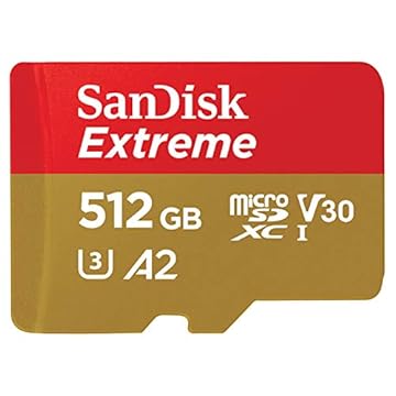 Cartão microSDXC Sandisk UHS-I Extreme 512GB - 190MB/s