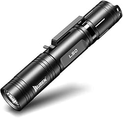 WUBEN Torcia Led Potente Professionale, Super Luminosa 1200 Lumen Torcia Tattica, Torce Ricaricabile Impermeabile 5 Modalità Tascabili Portatili Torch per il Campeggio
