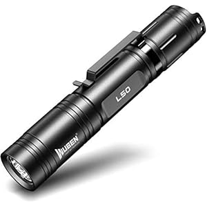 Torcia Led Potente Professionale, Super Luminosa 1200 Lumen Torcia Tattica, Torce Ricaricabile Impermeabile 5 Modalità Tascabili Portatili Torch per il Campeggio