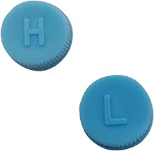 Car A/C Valve Core Cap, AC Refrigerant Port Cap, Air Conditioning Service AC System Charging Port Caps, Low Side and High Side Auto Air Conditioning Repair Parts (2PCS)