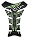 PARASERBATOIO ADESIVO RESINATO EFFETTO 3D compatibile con Kawasaki Z800 (Verde-Nero)