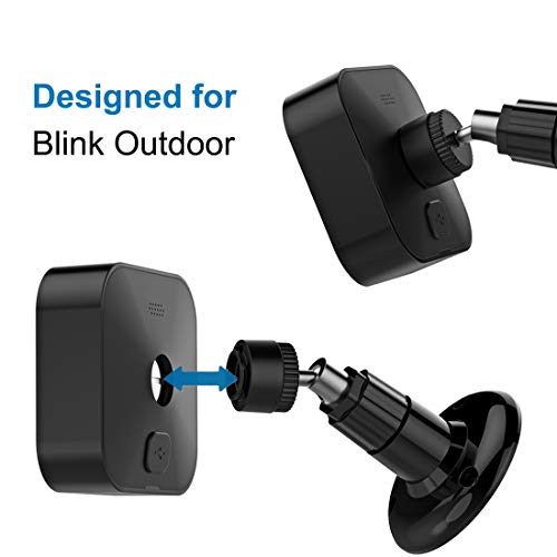 Blink Outdoor Camera Mount, 360 Degree Adjustable Mount With Blink Sync Module 2 Outlet Mount For All-New Blink Outdoor Indoor Security Camera System (Black, 3 Pack)…… #TOP1