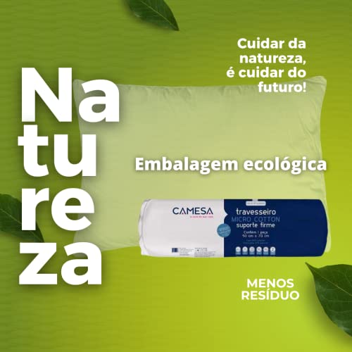 Travesseiro Micro Cotton 50X70 Suporte Firme a Vácuo