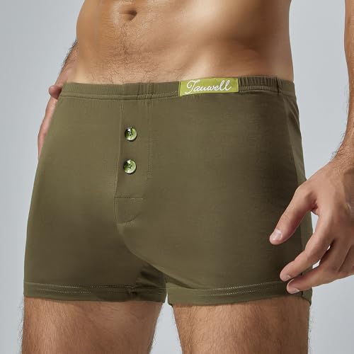 Mens Boxers – Comfortable Cotton Underwear for Men Sports Homewear Underpants Button Fly Mens Boxershorts2