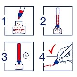 edding 21 Ecoline zestaw markerów permanentnych - czarny, czerwony, niebieski, zielony - 4 sztuk - okrągła końcówka 1,5-3 mm - wodoodporny - do kartonu, plastiku, metalu - do ponownego napełniania