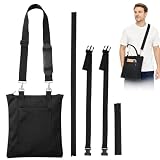 JININOSEU Urinbeutel 2000ml, Sicher Diskret Katheterbeutel 2000ml, Katheter Tasche mit Katheter Schlauch Abdeckung und Verstellbarem Gurt