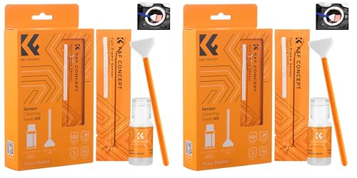 Kit Nettoyage Capteur Plein Format K&F CONCEPT Écouvillons 24mm et Liquide Flacon 20ml