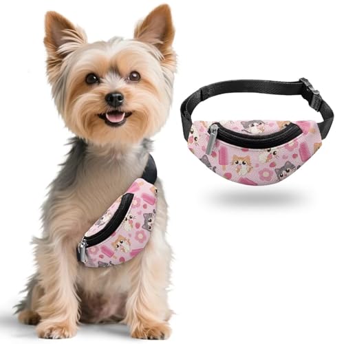 Snilety Pink Cat Sling Bag to Wear Lightweight Cat Small Crossbody Bag for Walking Party Dress Up Your Pet PU Leather Pets Mini Shoulder Bags for Small Medium Cats