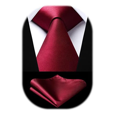 Ensemble Cravate HISDERN Bourgogne Rouge Cover