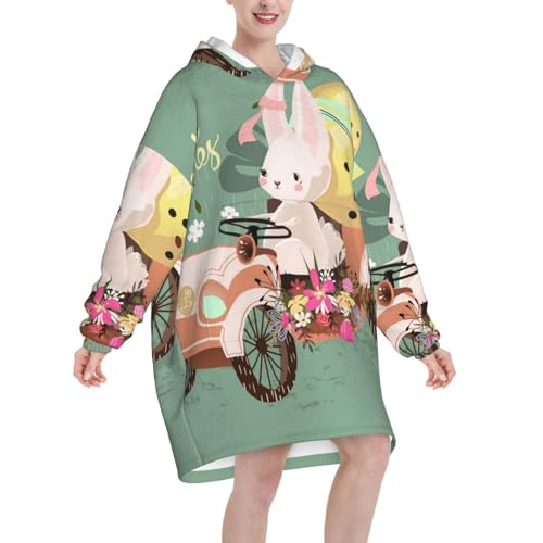 Couverture à capuche œuf de Pâques pour des soirées cocooning