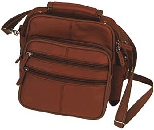 Roma Choco Leather Organizer Bag Handbag Purse