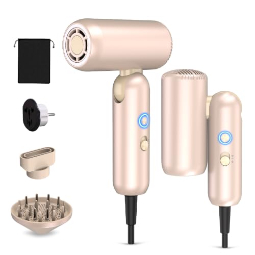 Mythsight StyleVibe High-Speed Dual Voltage Foldable Travel Hair Dryer