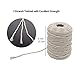 Tenn Well 4mm Macrame Cord, 165 Feet 3Ply Twisted Cotton Rope for Making Wall Hangings, Plant Hangers, Dream Catchers, Craft Projects and Decoration