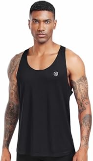 Neleus Men's 3 Pack Workout Running Tank Top Sleeveless Gym Athletic Shirts