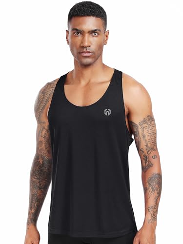 Neleus Men's 3 Pack Workout Running Tank Top Sleeveless Gym Athletic Shirts