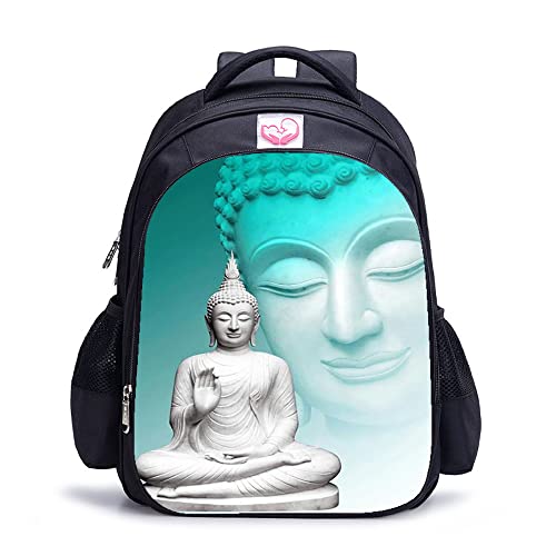 Sac à dos de loisirs Bouddha en impression 3D haute définition pour étudiants