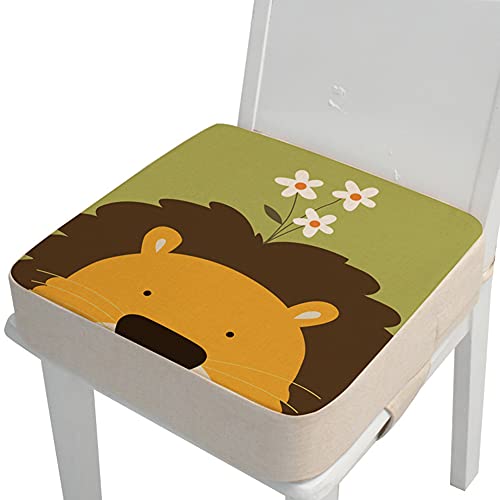 Asiento Elevador Niño Mesa Lavable Antideslizante Asiento Elevador Para Mesa De Comedor 2 En 1 Retirable Portátil Alzadores De Asiento Niño Con Hebilla De Seguridad, Algodón Y Lino,Lion,10cm Asiento Elevador Niño Mesa Lavable Antideslizante Asiento Elevador Para Mesa De Comedor 2 En 1 Retirable Portátil Alzadores De Asiento Niño Con Hebilla De Seguridad, Algodón Y Lino,Lion,10cm