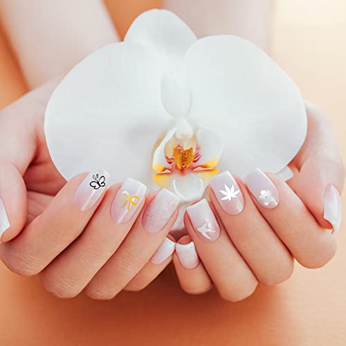 Nail Art Pen 4 Pieces Nail Polish Pens Portable Nail Art Pens Fine Tip Nail Painting Drawing Nail Graffiti Pen Quick Dry Diy Flower Abstract Lines Details Nail Art Pens (Gold, Silver, Black, White) #TOP4