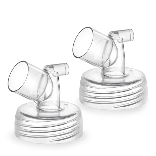 Image of DIFKING Widemouth Connector 2pc Compatible with Spectra S1 Spectra S2 Pump; Compatible with Medela PersonalFit Shield,Pumpin Pal Shield, Lansinoh Flange, Maymom MyFit Shields, Difking Shield