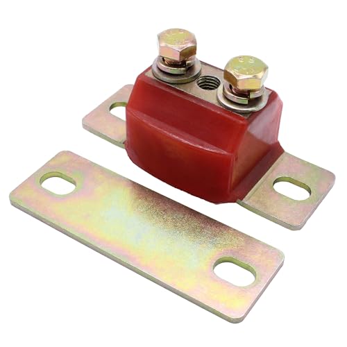 YUCHENSHLP 3.1108R Transmission Mount Performance Polyurethane Mounts Bracket Set Fit for GM Cars and Trucks TH350, TH400, 700R4, and Most Transmissions-Red