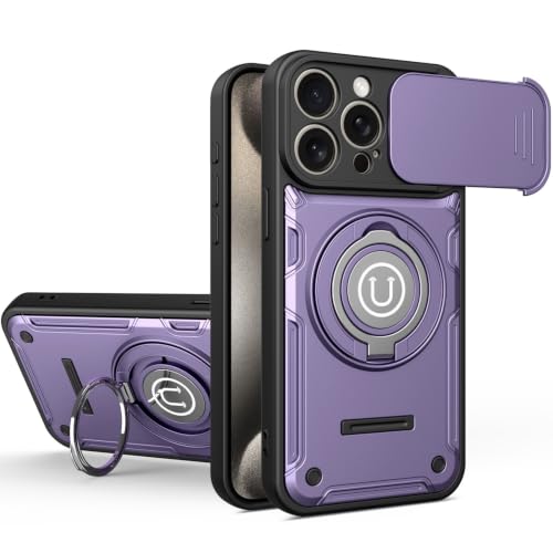 Coque antichoc iPhone 15 Pro avec protège caméra coulissant