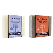 Plantlife Lavender Bar Soap and Sandalwood Bar Soap - Moisturizing and Soothing Soap for Your Skin - Made in California