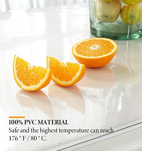 Image of Deep Dream 1.5mm Thick 58 Inches Clear Round Table Protector, Round Table Cover, Tablecloth Protector, Table Protector for Dining Room Table & Office