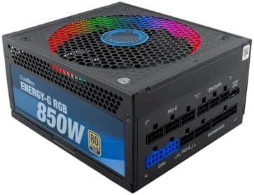 CoolBox Energy-G - Fuente de alimentación PC 850W Gaming, 80 Plus...