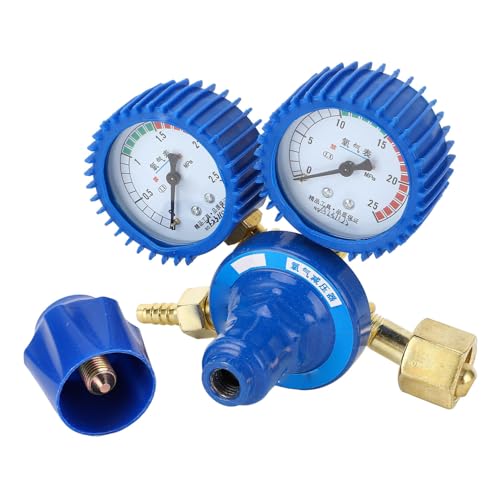 Oxygen Regulators, Welding Gas Gauges YQY-08 Tank Bottle Pressure Reducer Accessories with Shock Resistant Gauge Welding Gas Regulators