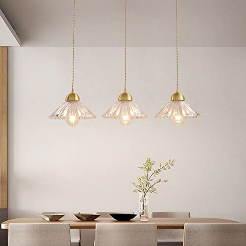 Lámpara colgante nórdica minimalista de cristal dere para sala de estar 3