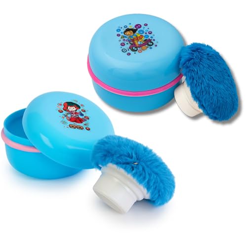 Unbreakable Cartoon Baby Powder Puff with Box | BPA-Free Talcum Container for Newborns & Kids | Gentle Skin Touch Puff Dispenser | 2pc Combo Powder Case Set for Face & Body | Easy to Use Unbreakable Cartoon Baby Powder Puff with Box | BPA-Free Talcum Container for Newborns & Kids | Gentle Skin Touch Puff Dispenser | 2pc Combo Powder Case Set for Face & Body | Easy to Use