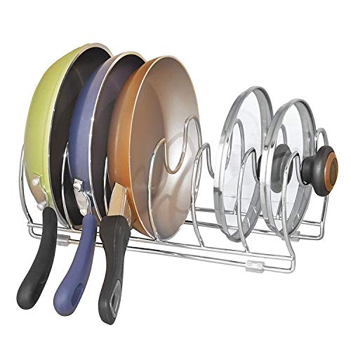 iDesign Classico, Organizador para almacenamiento en el gabinete de cocina, para sartenes,...