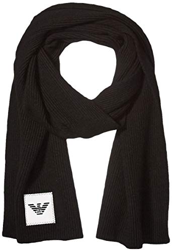 Emporio Armani Men's Scarf, black, One Size