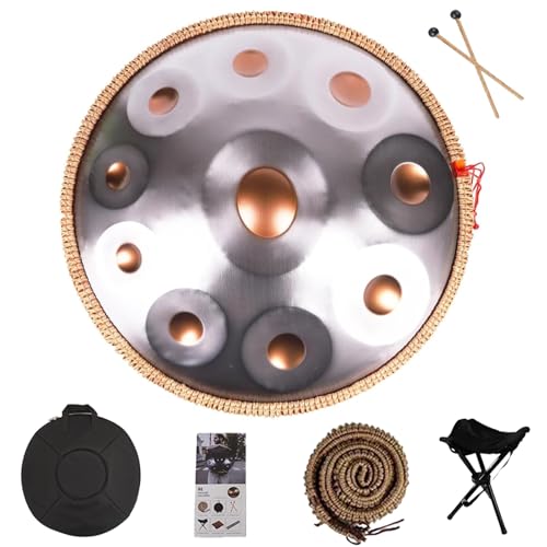 22�C���` �X�`�[���n���h�p���h�����y��A9/10/12�m�[�g�n���h�p���h�����Z�b�g�A432Hz/440Hz�h���~���[�W�J�����C���h�����A�T�E���h�q�[�����O�A�ґz�A�����N�[�[�V�����p�̃^���h����(Golden eye,10 Notes (432Hz))