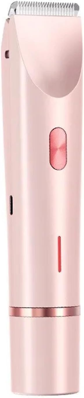 2-in-1 Facial & Body Hair Trimmer - Sensitive Skin Friendly Waterproof Shaver with Ceramic Blades for Bikini Line, Armpits, Legs & Face (Blue)