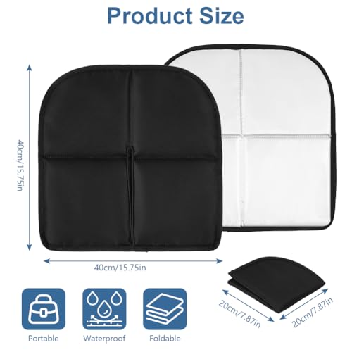 OSDUE Sitzkissen Outdoor, Wasserdicht Oxford-Stoff Thermo Sitzkissen Faltbar, Sitzunterlage für Camping, Picknicks, Wandern Und Stadion