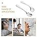 Kichvoe 1set Self Eating Curved Spoon Disabled Angled Assist Tableware for Patients Stainless Steel Utensils for Comfortable Grip Dishwasher Safe Eating