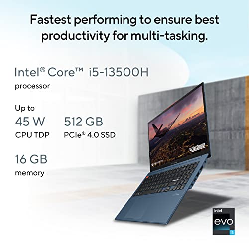 ASUS Vivobook S 15 OLED (2023), Intel Core EVO i5-13500H, 13th Gen, 16GB RAM, 512GB SSD, 2.8K OLED 120Hz, 15.6"/39.62cm, Windows 11, MS Office... - Image 2