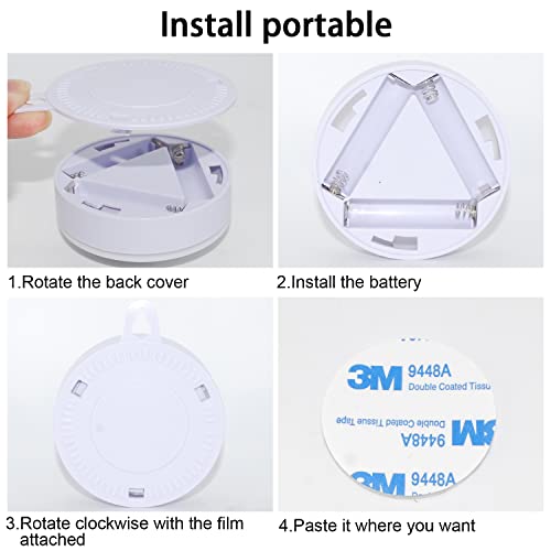 Svatao Decompress Night Light Pat Wake And Close Portable Led Light For Bedroom Bathroom Toilet Stairs Kitchen Hallway, Soft Warm White Nightlights #TOP2