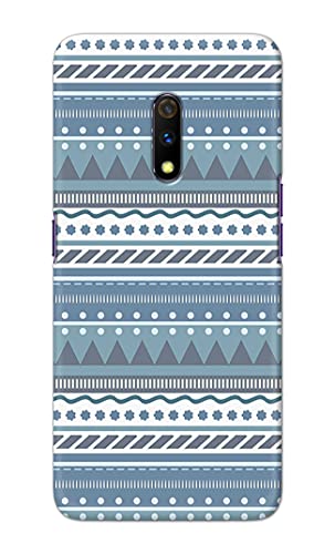 Image of Printed Hard Back Cover Case for Realme X | Oppo K3 Back Cover (Seamless Geometric Tribal Pattern) -1803
