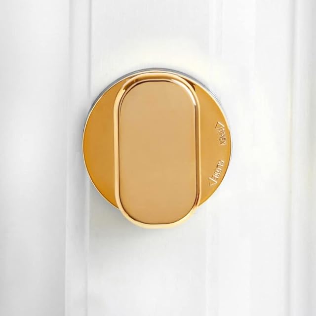 KAFEBDA Sticky Strong Suction Cup Glass Door and Window Handle Kitchen Refrigerator Drawer Cabinet Handle Bathroom Wall handrail Shower handrail Suction Cup (Gold)