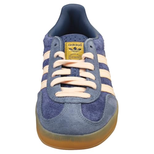 Image of adidas Gazelle Indoor Men's Sneakers, Dark Blue /Bliss Orange /Preloved Ink, Size 7