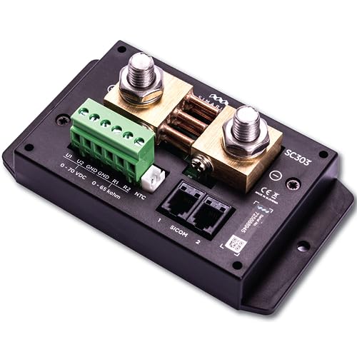Simarine SC303 shunt 300A, Tank Monitoring, Inverter Monitoring, Compatible with PICO Battery Monitor and VIA Control Panel, Perfect for Retroffiting to Existing Boats & Campervans & Trailers & RVs