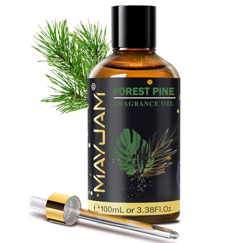 MAYJAM Aceite de Pino Del Bosque 100ml, Aceite De Fragancia De Pino Del Bosque para Difusor de Aceites Esenciales, Aromaterapia, Dulces Sue os