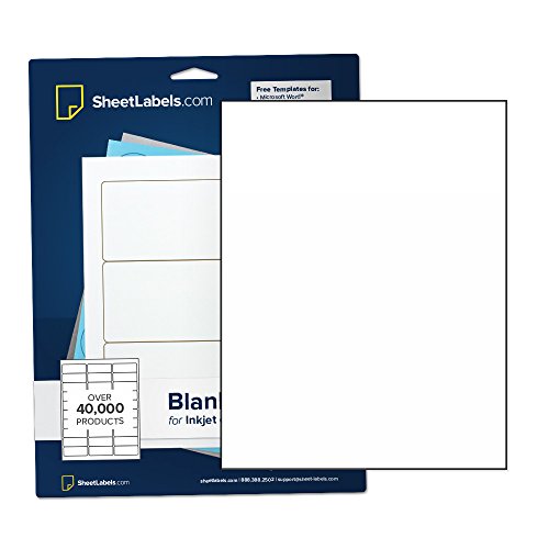 Sticker Paper, Full-Sheet Labels, All Purpose 8.5