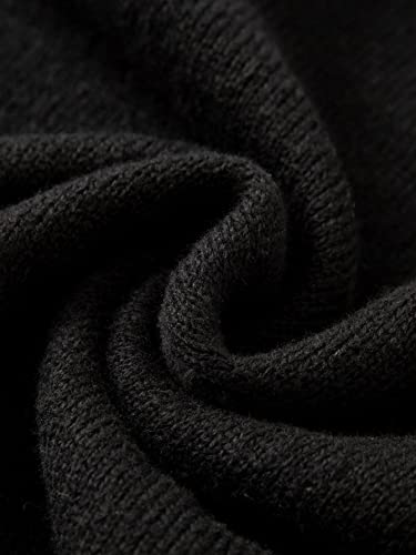 Oyoangle Men's Casual V Neck Striped Trim Sleeveless Sweater Vest Regular Fit Pullover Sweater Vest Black Xl #TOP4