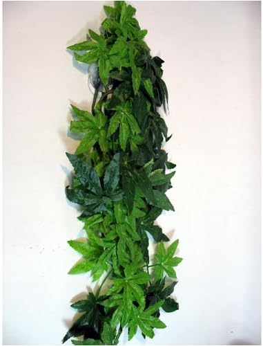 Reptile Vivarium Jungle Silk Plant Decor Abuliton Large